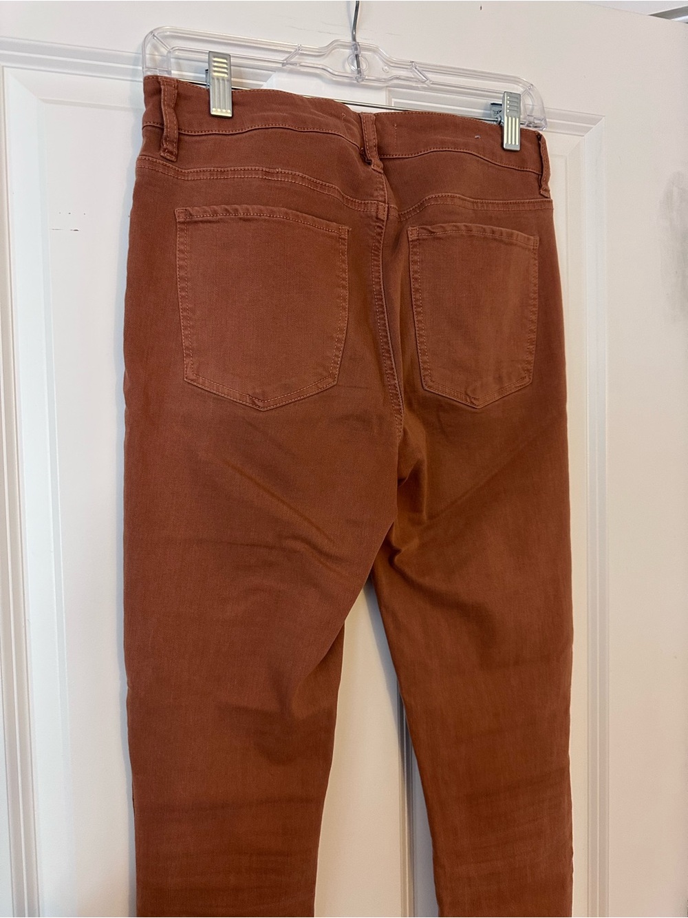 Women's High-Rise Rust Brown Jeans